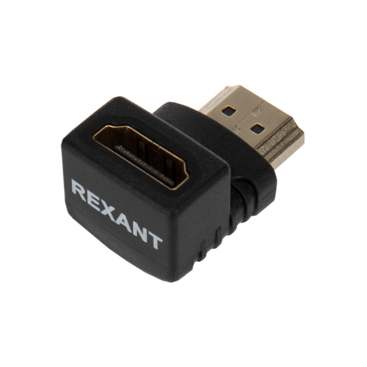 Переходник аудио (гнездо HDMI - штекер HDMI), угловой, (1шт.) | 06-0176-A | REXANT