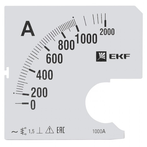 Шкала сменная для A961 1000/5А-1,5 EKF PROxima | s-a961-1000 | EKF