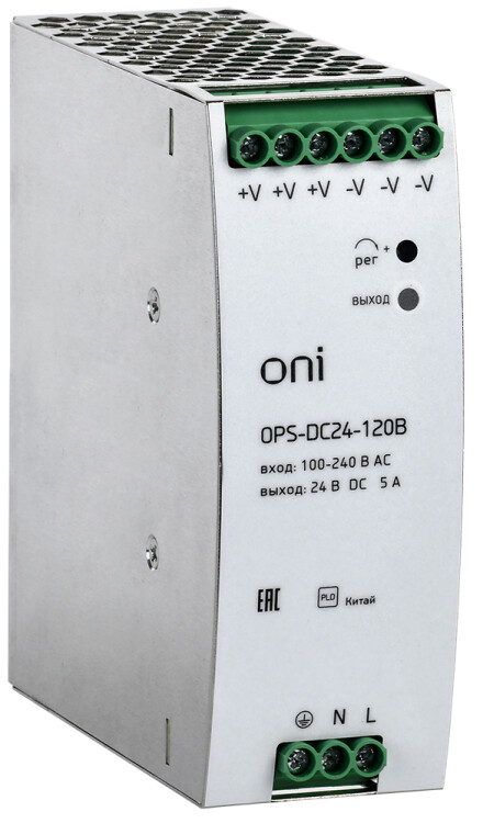 Блок питания OPS 220В AC/24В DC 120Вт ONI | OPS-DC24-120B | ONI