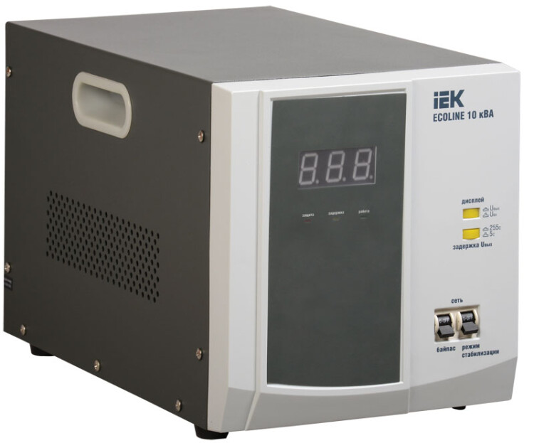 Стабилизатор напряжения переносной серии Ecoline 10 кВА | IVS26-1-10000 | IEK