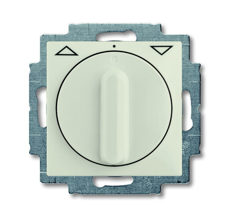 ABB Basic 55 Шале (белый) Выключатель жалюзийный поворотный с фиксацией | 1101-0-0930 | 2CKA001101A0930 | ABB
