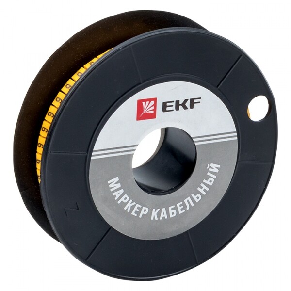 Маркер-кабельный 6,0кв.мм "6" (500шт.) (ЕС-3) EKF PROxima | plc-KM-6-6 | EKF