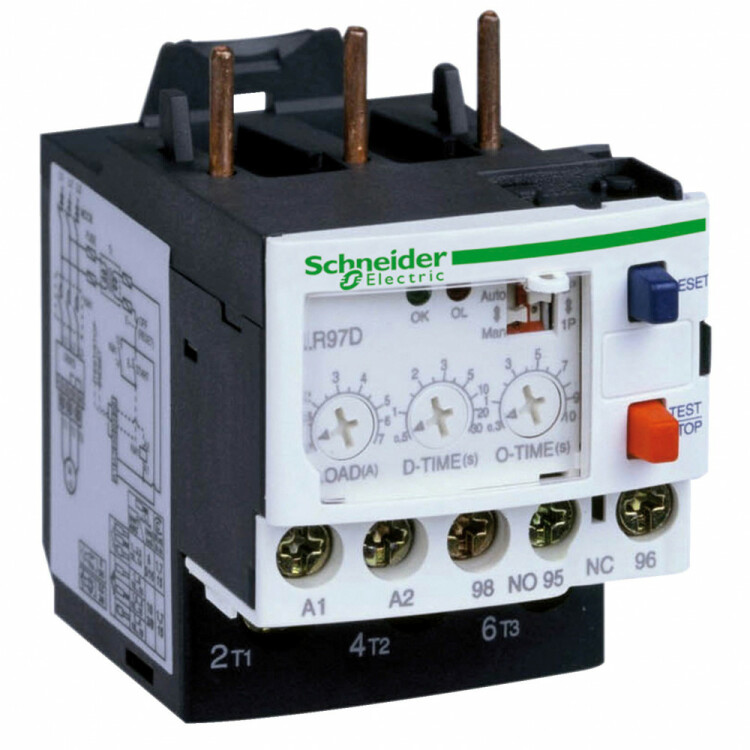 ЭЛЕКТРОННОЕ РЕЛЕ ПЕРЕГРУЗКИ 0,3A 1,5A 110V AC | LR97D015F7 | Schneider Electric