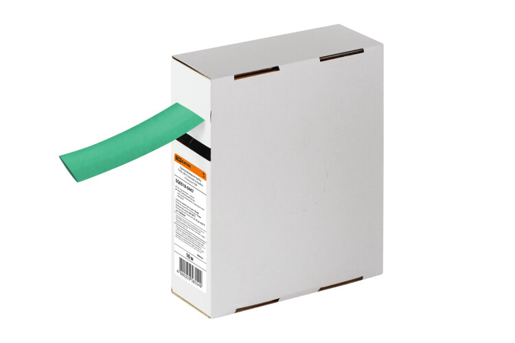 Термоусаживаемая трубка ТУТнг 20/10 зеленая в коробке (10 м/упак) | SQ0518-0447 | TDM