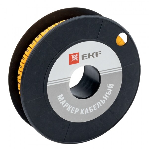 Маркер-кабельный 2,5кв.мм "9" (1000шт.) (ЕС-1) EKF PROxima | plc-KM-2.5-9 | EKF