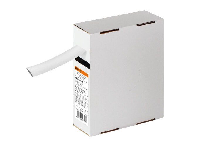 Термоусаживаемая трубка ТУТнг 16/8 белая в коробке (10 м/упак) | SQ0518-0436 | TDM