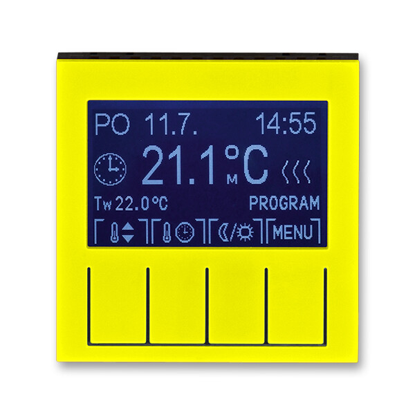 ABB Levit Жёлтый / дымчатый чёрный Терморегулятор универсальный программируемый | 3292H-A10301 64 | 2CHH911031A4064 | ABB