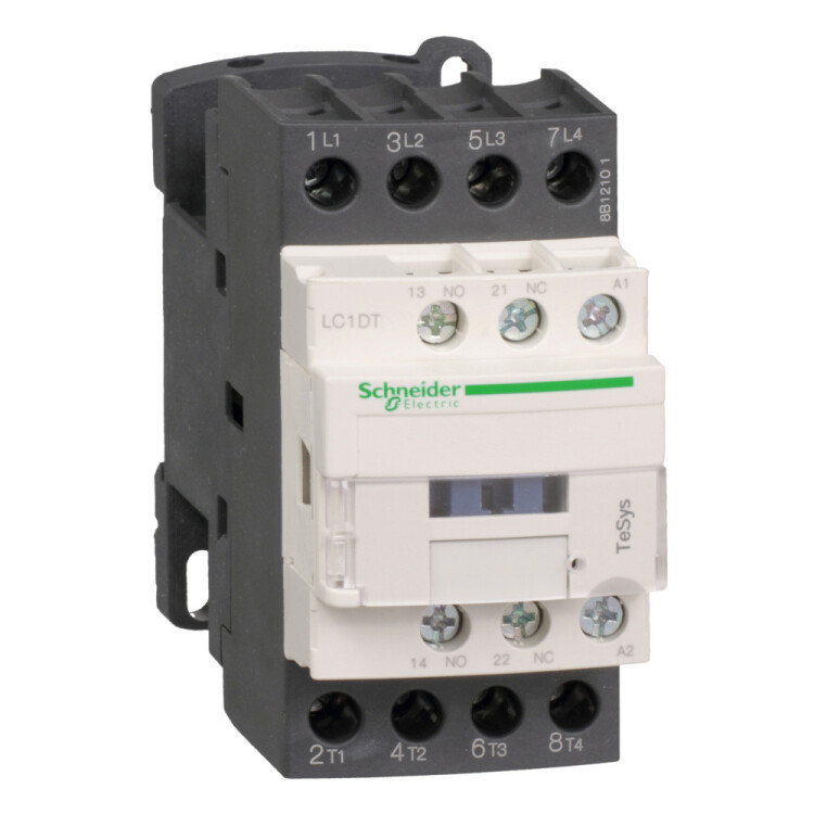 КОНТАКТОР D 4P (4НО), АС1 40 А, НО+НЗ, 240V 50/60 ГЦ, | LC1DT40U7 | Schneider Electric