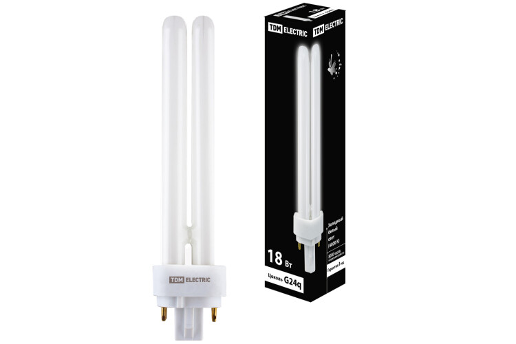 Лампа энергосберегающая КЛЛ 18Вт G24q-2 842 U образная PD | SQ0323-0090 | TDM