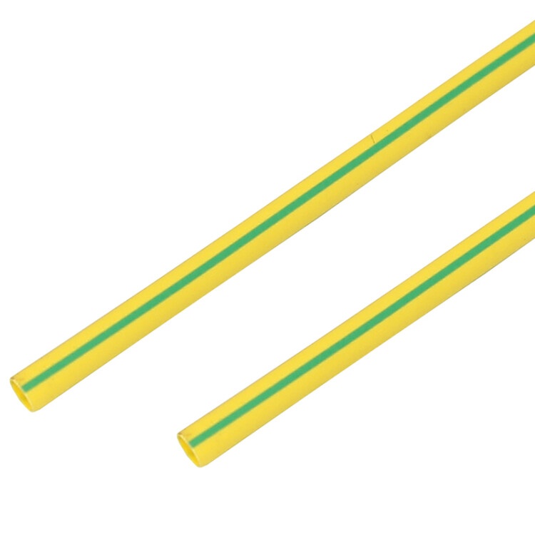 Термоусадочная трубка 20/10 мм, желто-зеленая, упаковка 10 шт. по 1 м | 55-2007 | PROconnect