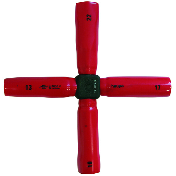 Ключ крестообразный VDE РК 10-11-14-17, 1000В | 110070 | Haupa