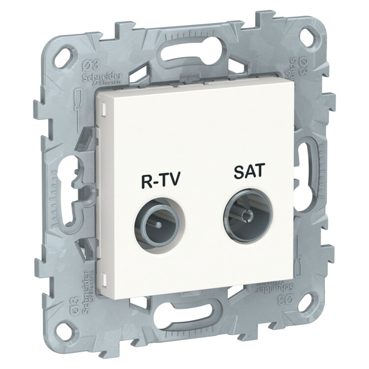 Unica New Белый Розетка R-TV/ SAT, оконечная | NU545518 | Schneider Electric