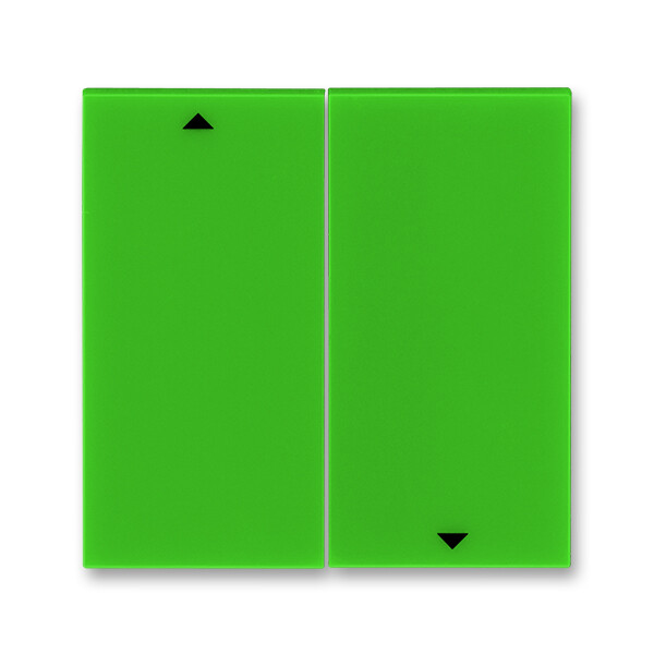 ABB Levit Зелёный / дымчатый чёрный Сменная панель на клавишу для выключателя жалюзи Зелёный | ND3559H-A447/1 67 | 2CHH594471A8067 | ABB