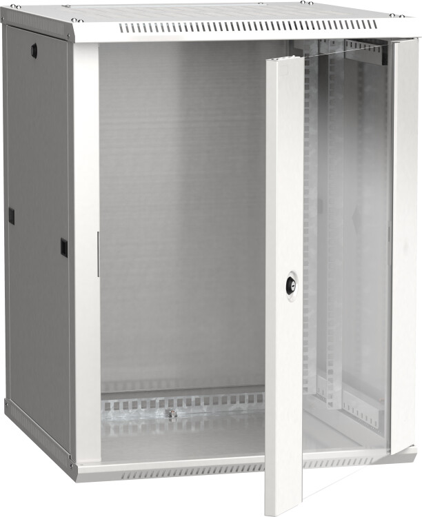 Шкаф LINEA W 12U 600x600 мм дверь стекло, RAL7035 | LWR3-12U66-GF | ITK