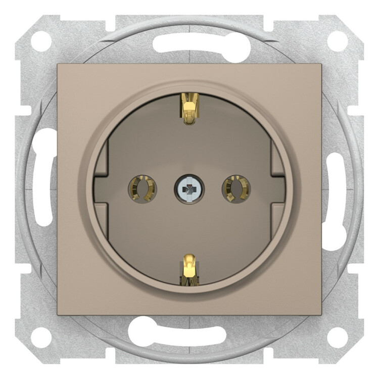 Sedna Титан Розетка 1-я с/з | SDN3000568 | Schneider Electric