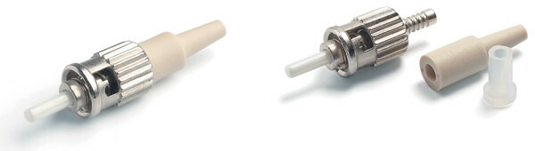 Разъем клеевой ST-MM-0.9 ST, MM(для многомодового кабеля), 0.9 мм, корпус металл, (белый хвостовик) | 15951 | Hyperline