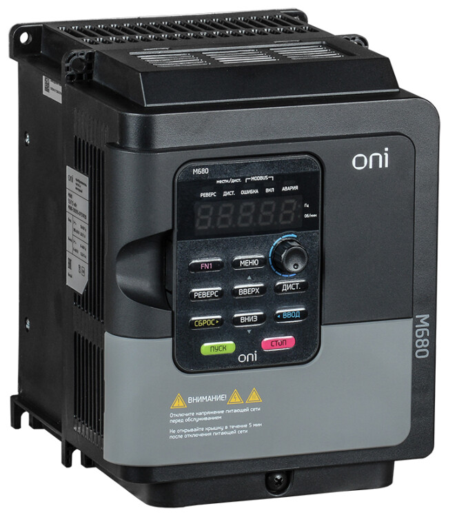 Преобразователь частоты M680 380В, 3Ф 2,2 - 3,7 kW 5,5-6,9А серии ONI | M680-33E022-037TIP20 | ONI