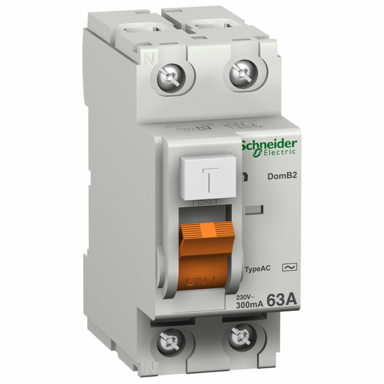 Выключатель дифференциальный (УЗО) ВД63 2п 40А 30мА тип AC | 11452 | Schneider Electric