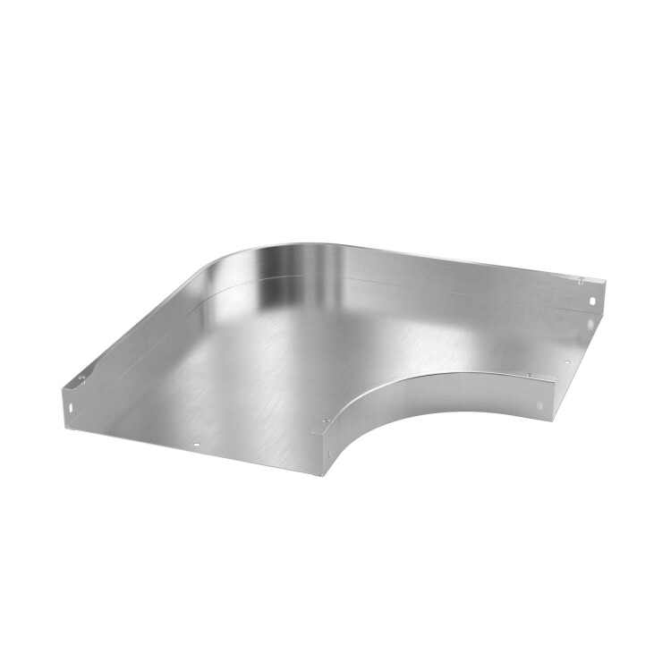 Угол горизонтальный 90 градусов 50х100, 2,0 мм, алюминий, в комплекте с крепежными элементами и соединительными пластинами | ASDH510K | DKC