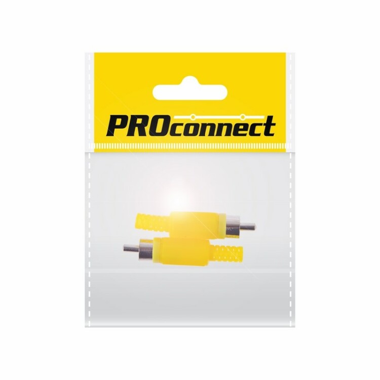 Разъём аудио, RCA пайка, жёлтый, (2шт.) (пакет) | 14-0402-8 | PROconnect