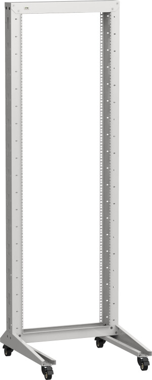 ITK LINEA F Стойка 1-рамная на рол. 47U 600х600мм серая | LF35-47U66-1RM | ITK