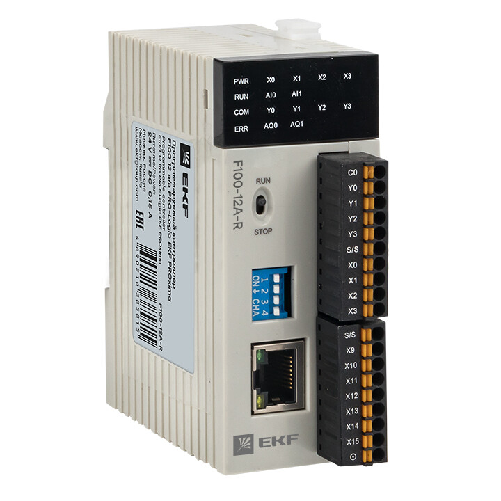 Программируемый контроллер F100 12 в/в PRO-Logic EKF PROxima | F100-12A-R | EKF