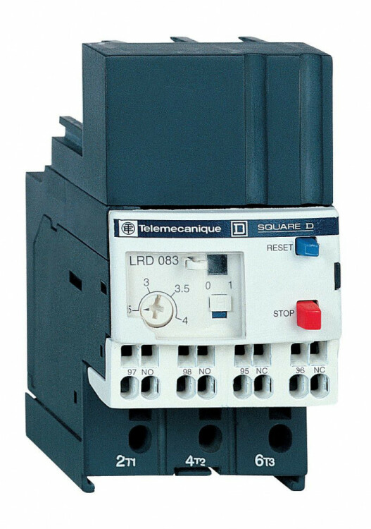 ТЕПЛ. РЕЛЕ ПЕРЕГРУЗКИ 1-1,6A КЛАСС10 С ПРУЖИННЫМ ЗАЖИМОМ | LRD063 | Schneider Electric