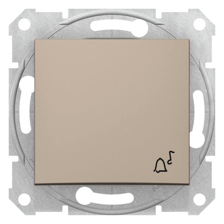 Sedna Титан Выключатель кнопочный с символом "звонок" | SDN0800168 | Schneider Electric