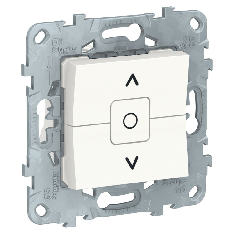 Unica New Белый Выключатель для жалюзи, 2-клавишный, сх. 4 | NU520818 | Schneider Electric