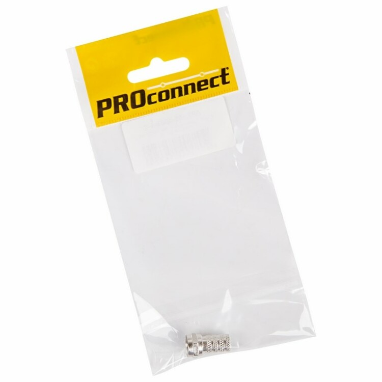 Разъем антенный на кабель, штекер F для кабеля RG-6, (1шт.) (пакет) PROconnect | 05-4003-4-7 | PROconnect
