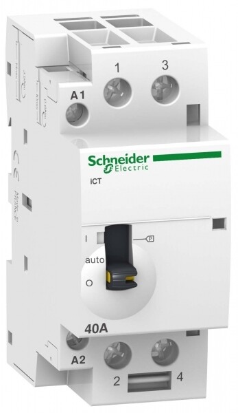 МОДУЛЬНЫЙ КОНТАКТОР С РУЧНЫМ УПРАВЛЕНИЕМ iCT63A 2Н | A9C21162 | Schneider Electric
