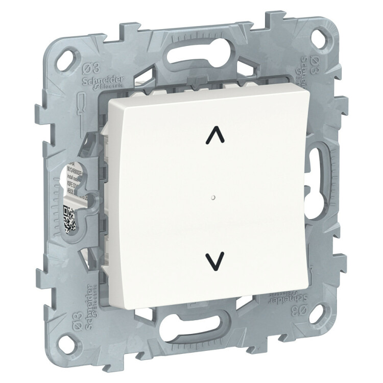 Unica Wiser Белый выключатель управление жалюзи | NU550818 | Schneider Electric