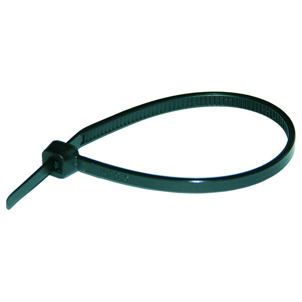 Стяжка кабельная, цвет черный, устойчивая к воздействию УФ-лучей 250x4,8 мм (упак.100шт) | 262618 | Haupa