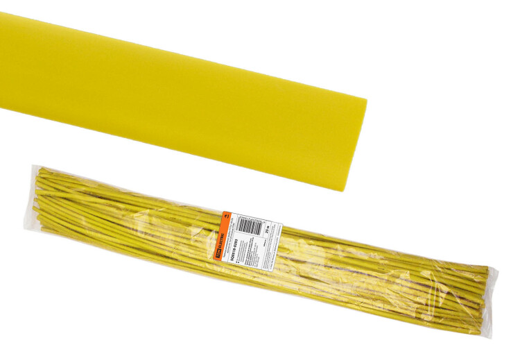 Термоусаживаемая трубка ТУТнг 40/20 желтая по 1м (25 м/упак) | SQ0518-0293 | TDM