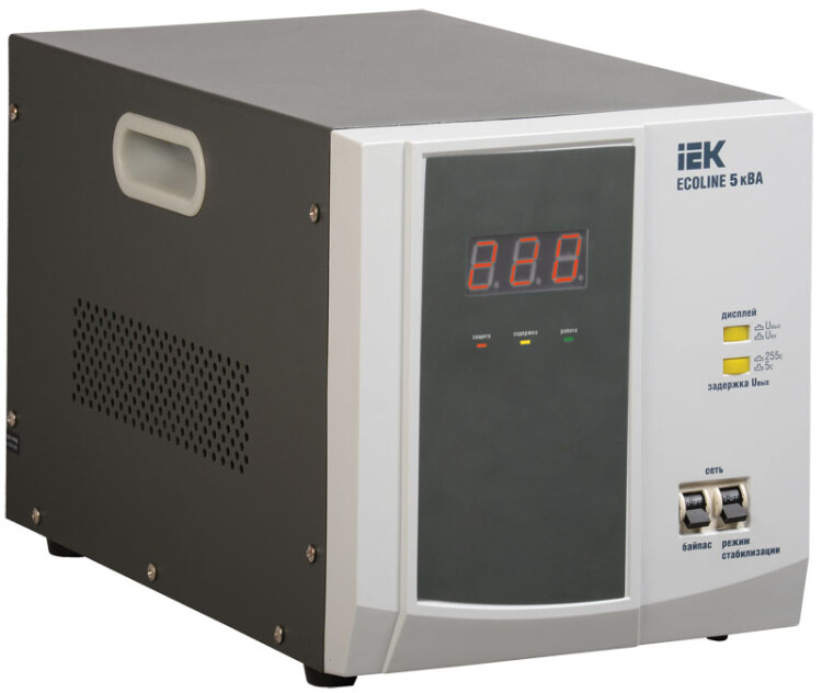 Стабилизатор напряжения переносной серии Ecoline 5 кВА | IVS26-1-05000 | IEK