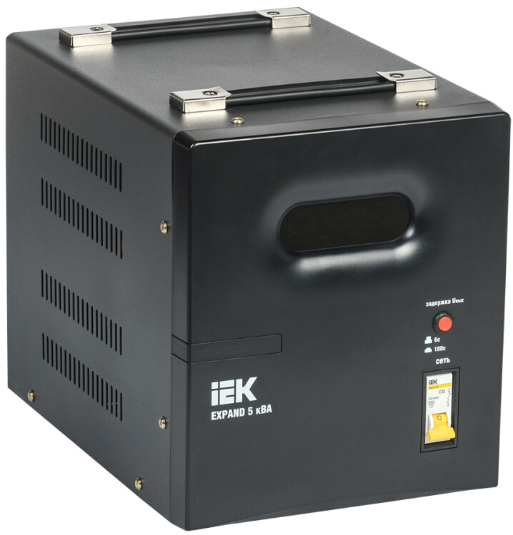 Стабилизатор напр. 1-ф. переносн. 5кВА EXPAND | IVS21-1-005-11 | IEK