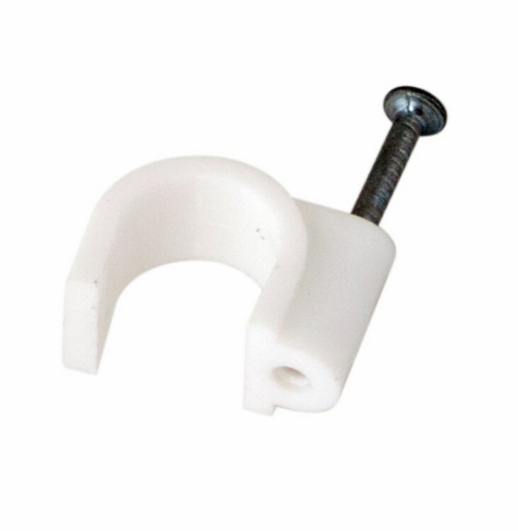 Крепеж кабеля круглый 14 мм, белый (упак. 50 шт) | 07-4014 | REXANT