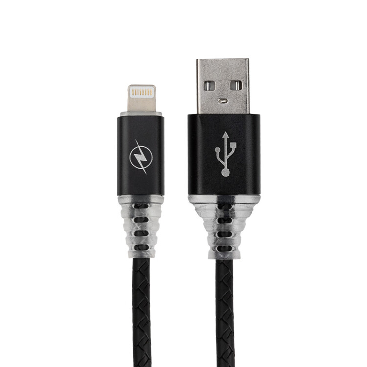 USB кабель для iPhone 5/6/7/8/Х моделей, черный SOFT TOUCH 1 метр REXANT |18-7022 | REXANT