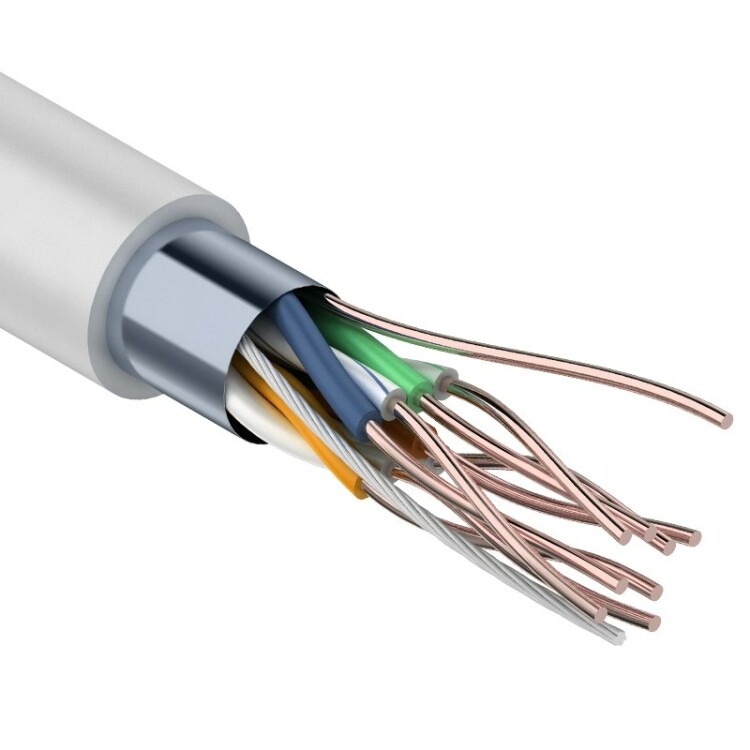 Кабель витая пара LIGHT FTP 4PR 26AWG, CAT5 (бухта 305 м) | 01-0148 | PROconnect