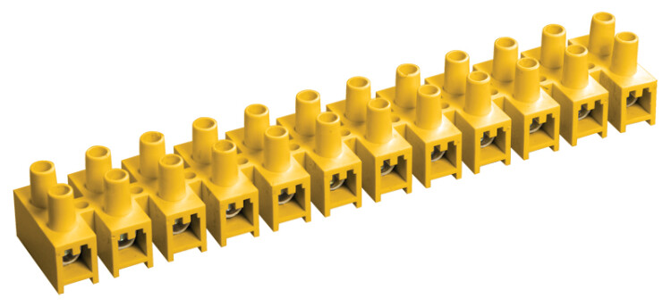 Зажим винтовой ЗВИ-5 н/г 1,5-4,0мм2 (2 шт/блистер) желтые | UZV7-005-04-2 | IEK