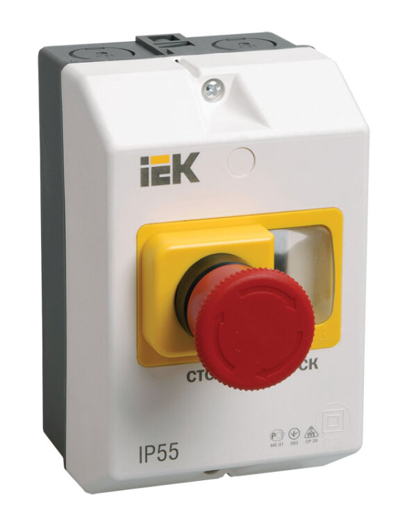 Оболочка защитная с кнопкой "Стоп" IP54 | DMS11D-PC55 | IEK