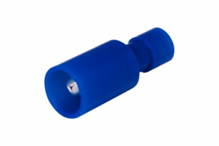 Разъем штекерный полностью изолированный штекер 4 мм 1.5-2.5 мм? (РШПи-п 2.5-4/РШИп 2-5-4) синий | 08-0571 | REXANT