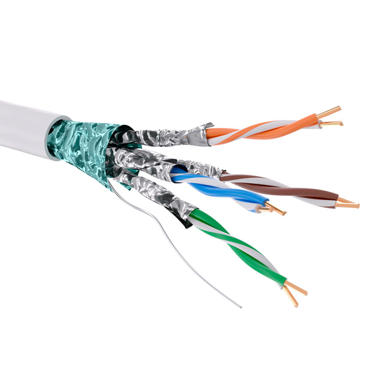 Кабель CAT 6, F/FTP, нг(А)-HF, бухта 305м, белый | RN6FFA01WH | DKC