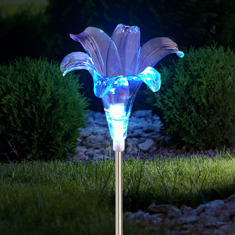 Светильник садовый уличный ERASF22-19 Лилия на солнечных батареях 75 см | Б0053379 | ЭРА