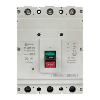 Выключатель автоматический ВА-99М  800/1000А 3P 50кА PROxima | mccb99-800-1000m | EKF