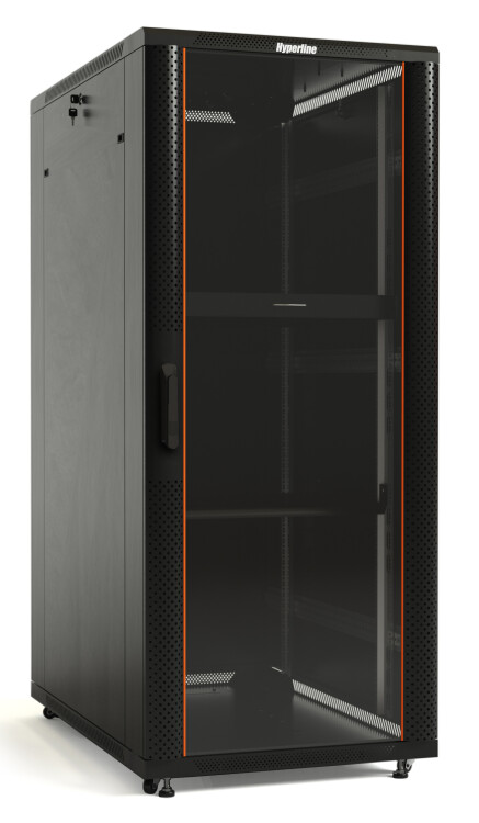 TTB-1861-AS-RAL9004 Шкаф напольный 19-дюймовый, 18U, 988x600х1000 мм (ВхШхГ) | 395969 | Hyperline