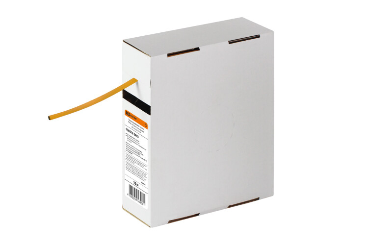 Термоусаживаемая трубка ТУТнг 4/2 желтая в коробке (10 м/упак) | SQ0518-0403 | TDM