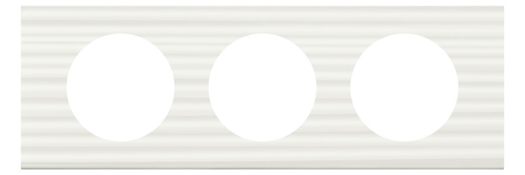 Celiane Corian Белый Рельеф Рамка 3-я (2+2+2 мод) | 069013 | Legrand