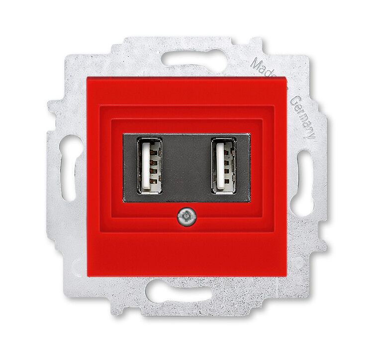 ABB Levit Красный USB зарядка 2-ая | 5014H-A00040 65W | 2CHH290040A6065 | ABB