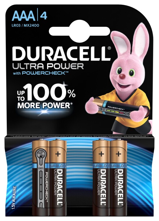 Батарейки Duracell LR03-4BL Ultra | Б0038762 | Duracell